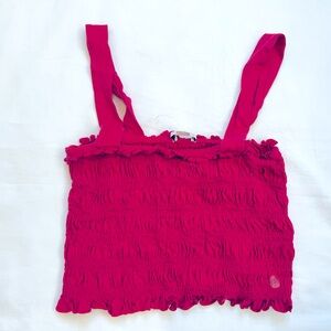 New With Tags American Eagle Pink Crop Top with Straps Size Small Never Worn!